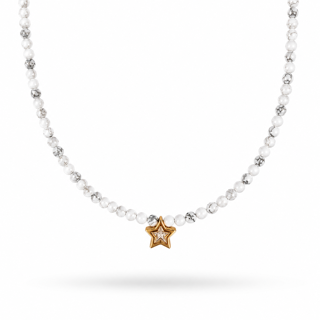 White Marble Necklace