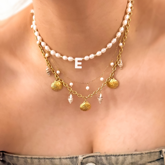 Initial Pearl Necklace