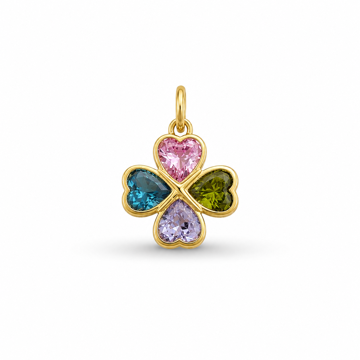 Multicolor Clover Charm