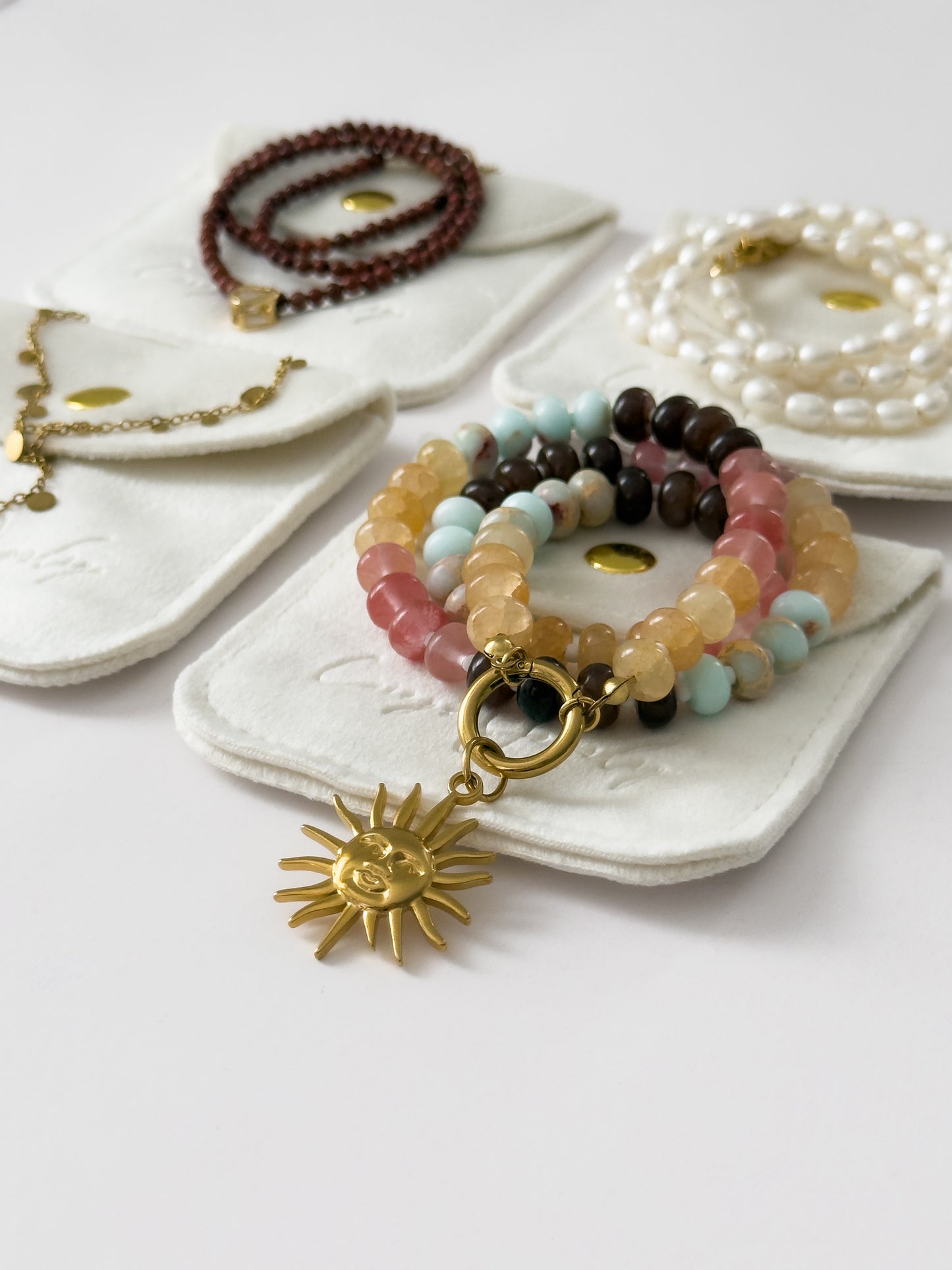 Tropical Beads - Push Clasp Necklace