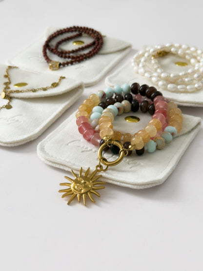 Tropical Beads - Push Clasp Necklace