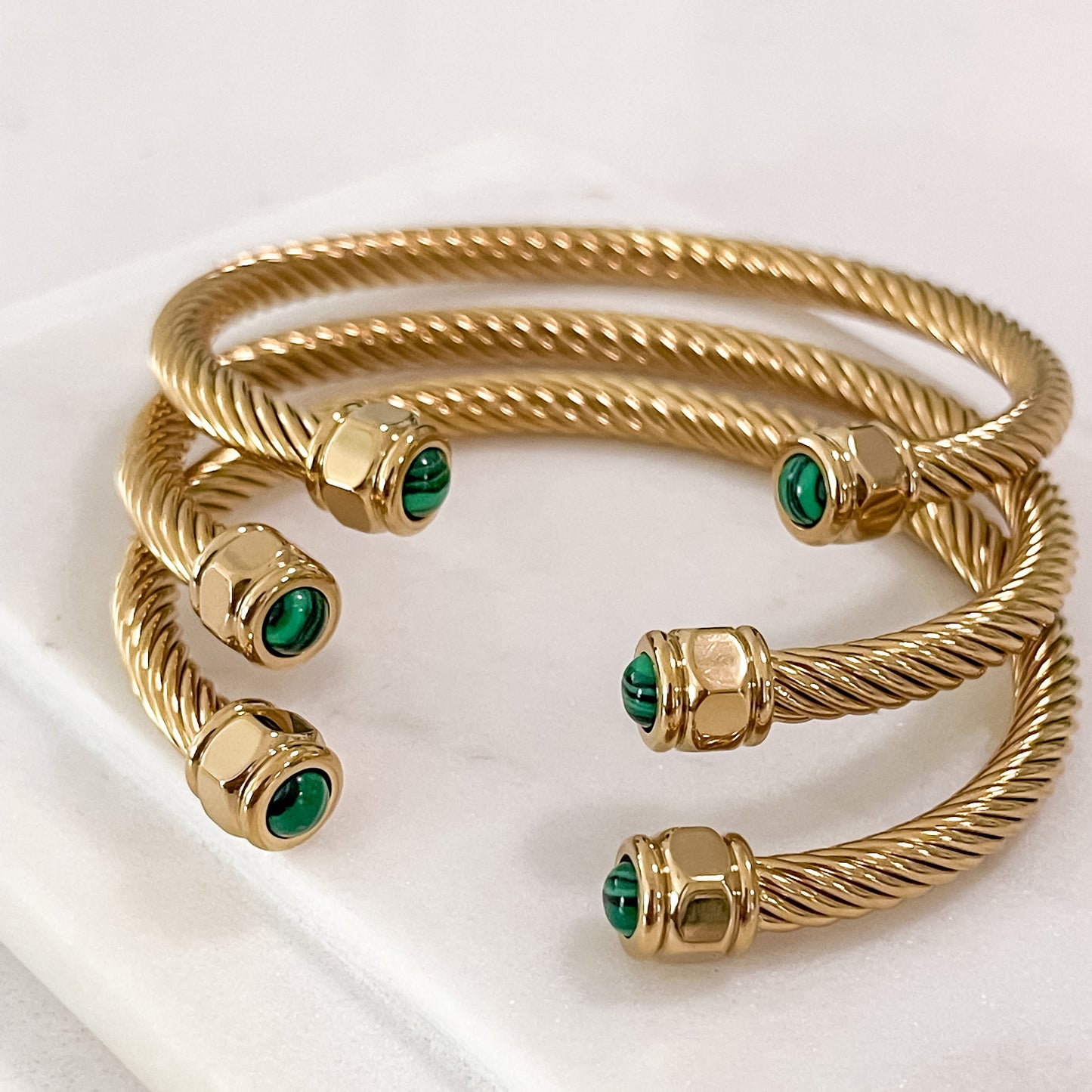 Green Cable Bracelet