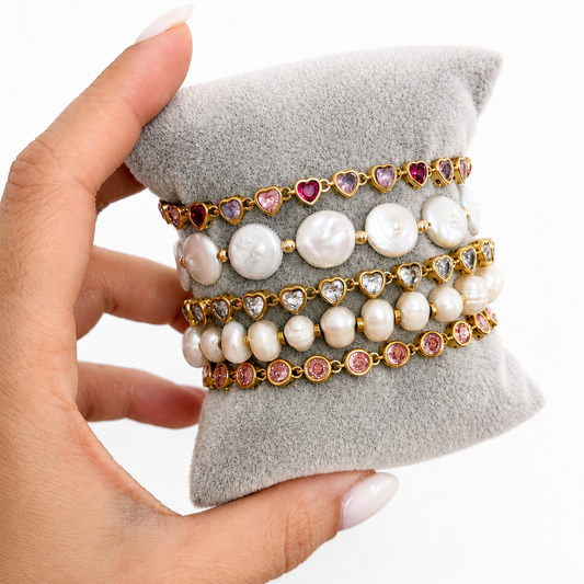 Pink Heart Bracelet