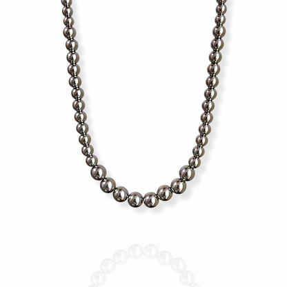 Silver Bead Necklace