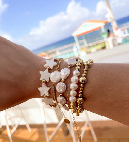 Flat Pearl Bracelet