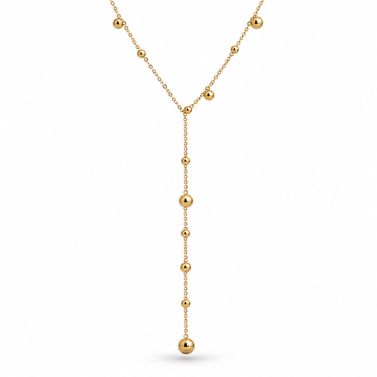Gold Ball Lariat