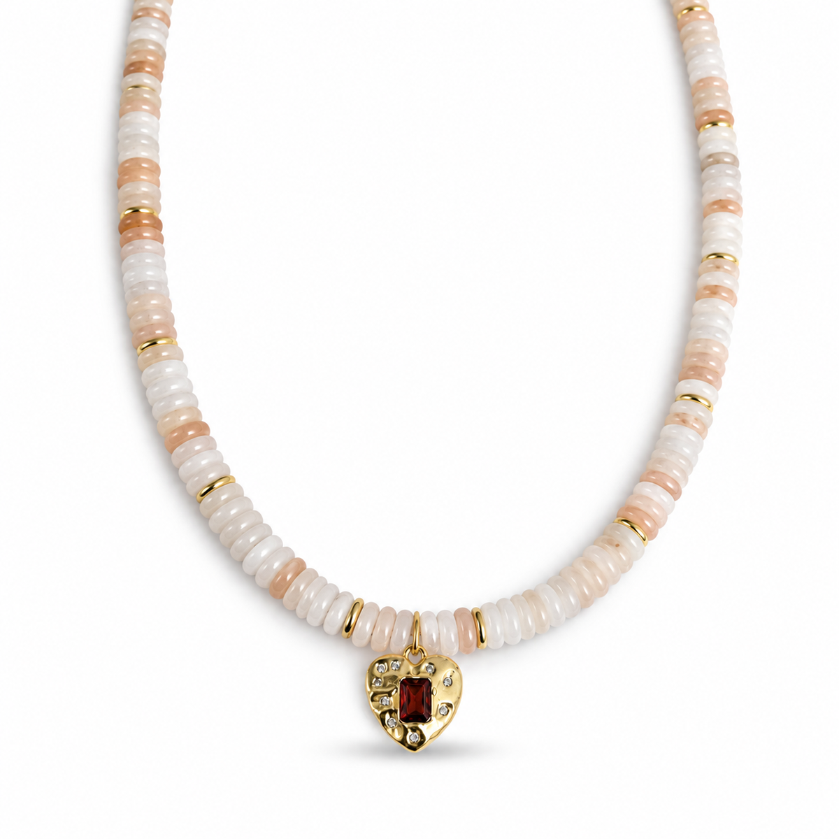 Peach Pukka Necklace