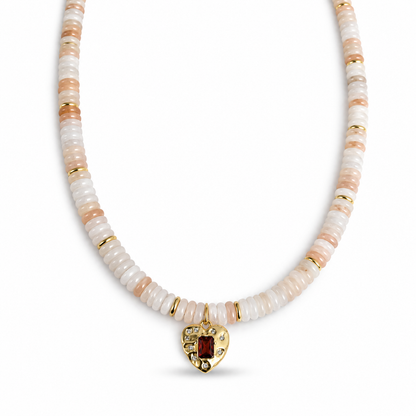 Peach Pukka Necklace