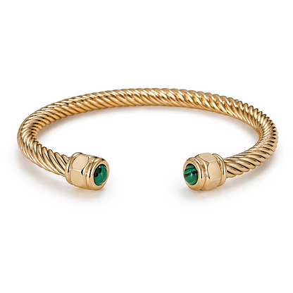 Green Cable Bracelet