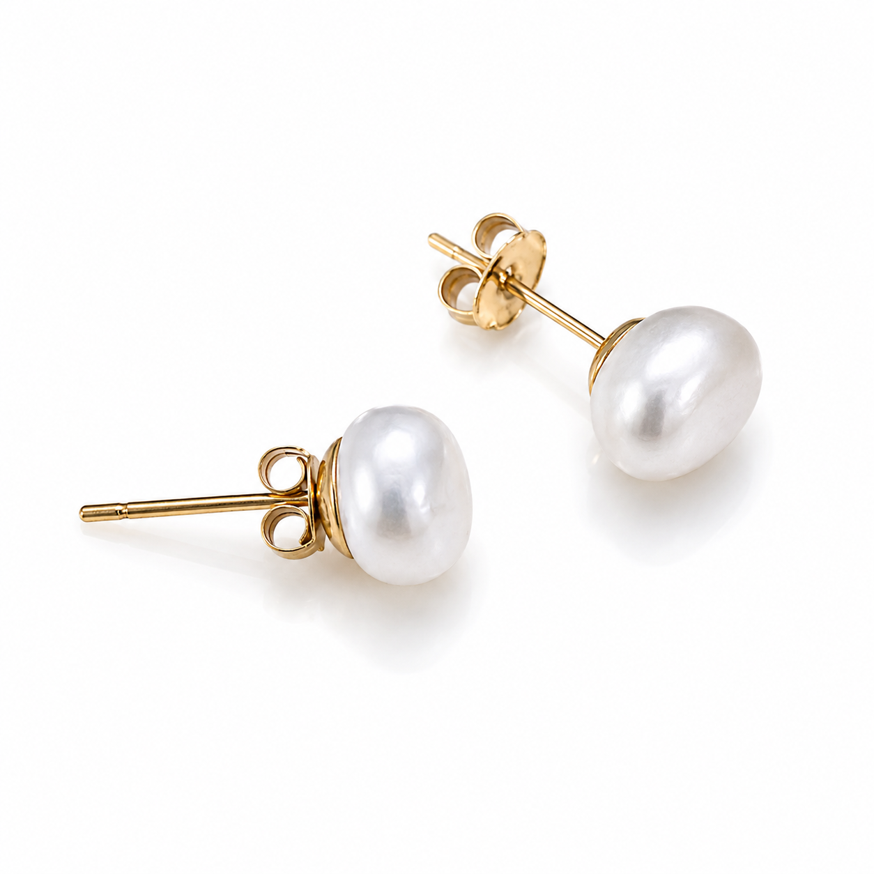 Perlita Stud Earrings 8mm