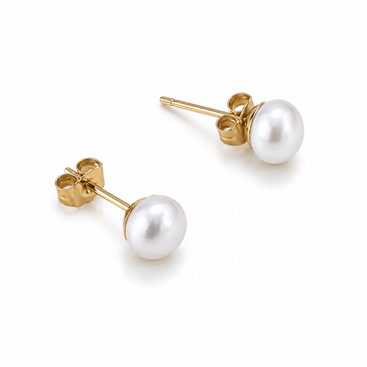 Perlita Stud Earrings 6mm