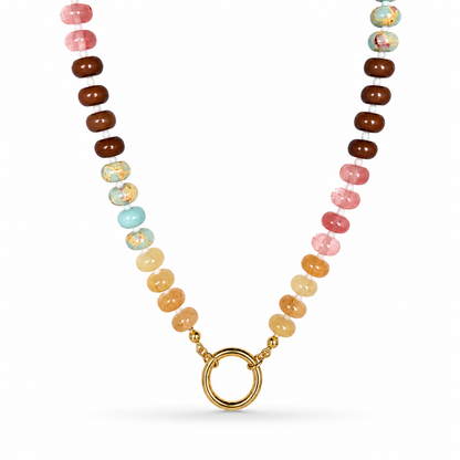 Tropical Beads - Push Clasp Necklace