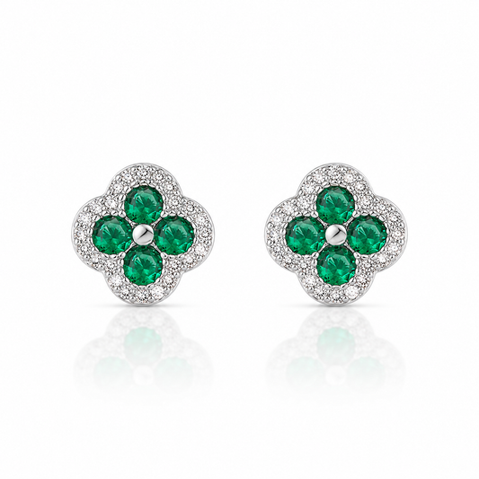 Green Clover Earrings