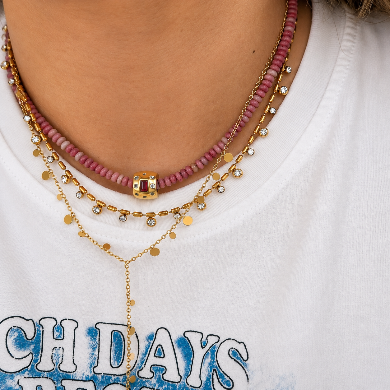 Disco Lariat Necklace