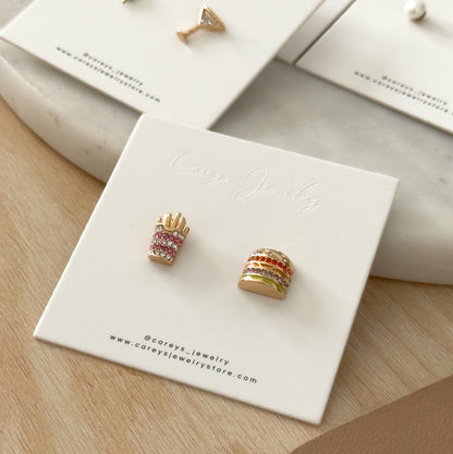 Hamburger / Fries Earrings