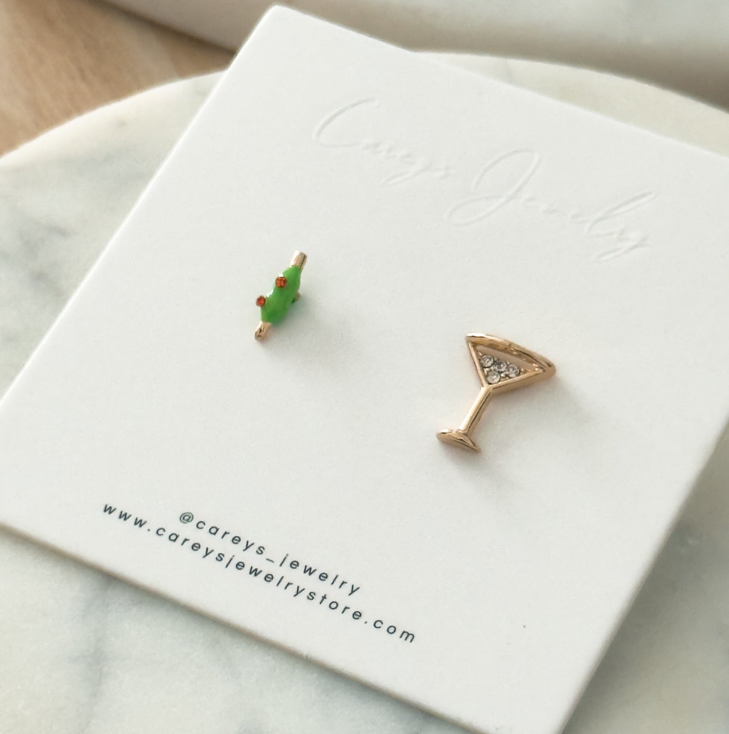 Martini Cocktail Earrings