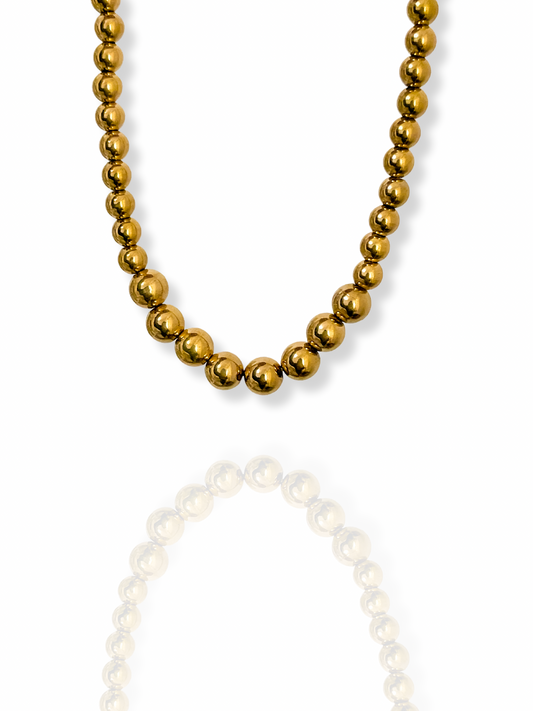 Gold Bead Necklace