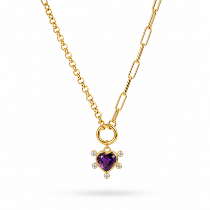 Purple Heart Necklace